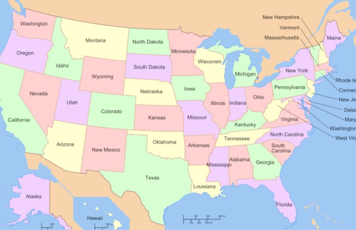 Mỹ có bao nhiêu bang