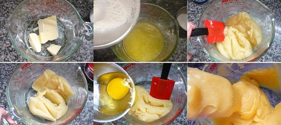 cách làm bánh rán nhân su kem trộn nhân bánh