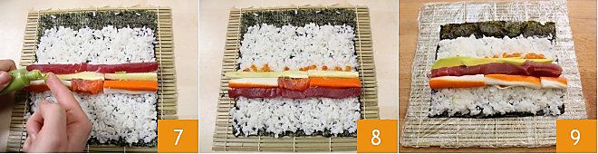 Cách làm Sushi Futomaki 4