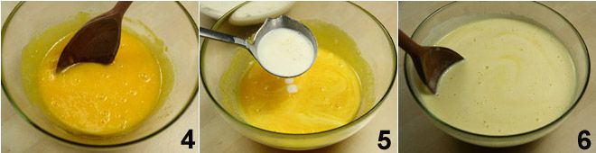 Khuấy trứng với sữa - Cách làm kem nướng Creme Brulee
